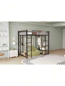 Kids Bed Frames, Headboards & Footboards - Black + Metal + 90cm*200cm - View 4