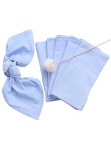 2/6pcs Soft Crinkle Cloth Napkins, Square Solid Color Versatile Dinner Napkins Suitable For Christmas, Thanksgiving, Daily Use, Party Decoration