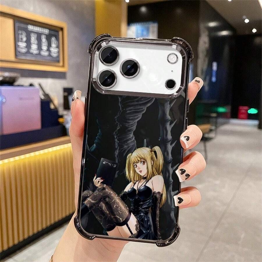 Anime Y2K Girl Design M-Misas Phone Case Compatible With For Iphone 17 16 15 14 13 12 11 Pro Max X XR XS Max 8 7 Plus And For Galaxy S22 23 24 25 Plus Ultra FE, Shockproof Transparent Tpu Soft Back Cover. - 多色-7 - 查看 1