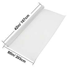 80X42 Inch Plastic Table Pad Thick Crystal Clear Table Cover Protector Rectangular PVC Tablecloth - 透明 80X42 - 查看 10