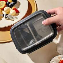 1pc Multi-Grid 304 Stainless Steel Lunch Box With Lid, Portable Large Capacity Lunch Container With 2/3 Compartments, Cute Pattern Fruit Salad Food Storage Container, Durable Sealed Leak-Proof Divided Bento Box, Dishwasher Allowable, Suitable For Adults & Students Use In Home, School, Doom, Office, Travel, Picnic And Camping, Back To School - Multicolor - View 11