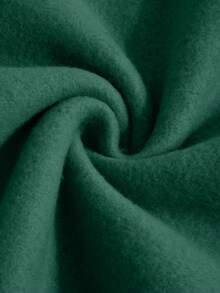 Top en coton pour hommes, Sweat-shirt-shirt oversize à encolure ronde épaisse pour l'automne et l'hiver, tissu épais et chaud, coupe ample et décontractée, convient pour les temps froids - vert foncé - Voir 7