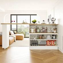 Dining Tables - White + MDF - View 3