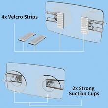 Soporte para Pase de peaje para EZ Pass, I Pass, I Zoom, PalPass, FasTrak, Quick Pass, Pass, PrePass, Toll Pass Parabrisas, Transparente, 3.9x 2.1 Pulgadas - inicial - Ver 2