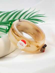 1 件欧美风格树脂圣诞手链，适合节日派对佩戴 - 均碼 - 查看 9