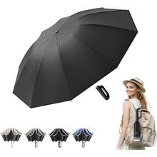 Umbrellas And Rain Hat Umbrellas - Black - View 10