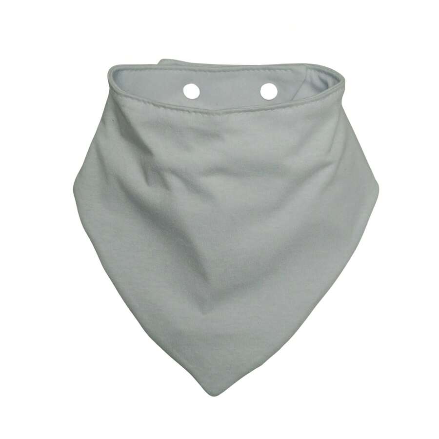 Double-Sided Waterproof Bandana Bib With 3 Adjustments - WHITE-42 - View 1