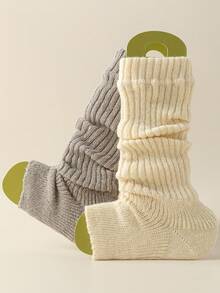 1/2/3 Pairs Women's Multi-Color Leg Warmers, Warm & Slimming Leg Warmers, Versatile & Fashionable Ankle Leg Warmers, Suitable For Spring, Autumn & Winter, Cozy - Multicolor - View 6