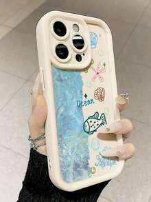 Progettato con uno stile di pittura a tema oceano, è una custodia per telefono elegante e bella compatibile cone per i modelli 17/17pro/17promax/16/15/14/13/12/11/ProMax/Pro/Plus/XSMax/XS, e anche per Galaxy S22/S23/S24/S25/Plus/FE/Edge/Ultra.