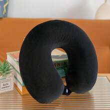 1 Peça Travesseiro de Pescoço em Forma de U para Carro, Travesseiro de Viagem Macio e Confortável, Travesseiro de Pescoço para Viagem, Escritório e Domicílio, Travesseiro de Viagem Confortável e Respirável, Travesseiro em Forma de U Destacável, Adequado para Viagens, Carros, Casas, Escritórios, Aviões, Trens, Evitando que a Cabeça Balance para a Frente, Apoiando a Cabeça e o Pescoço (Travesseiro Medido Manualmente, Com Certos Erros, Não Afeta o Uso Normal)