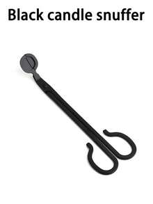 不锈钢磨砂黑色独特压花蜡烛芯钩、蜡烛熄灭工具、蜡烛芯修剪钩、蜡烛熄灭工具、蜡烛护理工具，握持更舒适，使用方便，适合蜡烛爱好者、送礼或日常节日、婚礼等场合。 - 彩色 - 查看 13