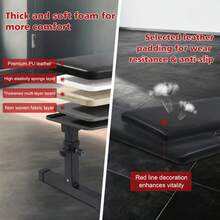 Flat Weight Bench Home Dumbbell Stool Home Fitness Strength Training Bench Comfortable Design - Black - View 5