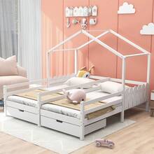 Kids Bed Frames, Headboards & Footboards - White - View 2