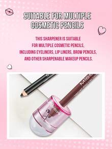 MISSLYN 单孔削笔器，创意设计，独特风格，单孔削笔器，化妆品削笔器，眼线笔，唇线笔，化妆工具，适用于化妆品，小巧便携，易于使用和清洁，刀片锋利，削笔顺畅，优质材料，外观趣味十足，价格实惠，圣诞礼物，化妆品，化妆工具，物美价廉，礼品，女士礼物，圣诞礼物