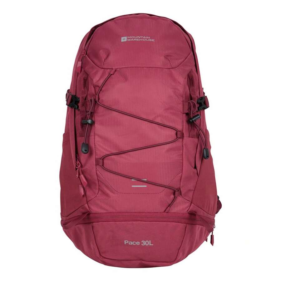 Mountain Warehouse Pace 30L Backpack (Dark Red) - 100% Polyester - (MW1692) - Red - View 1