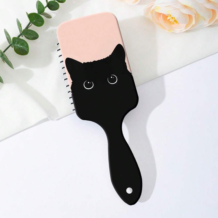 1 Piece Of Cat-Shaped ABS Plastic (ABS Resin) Air Cushion Comb, Suitable For All Seasons, Cute Kitten Design, Ideal For Gifting To Girls Or Girlfriends ,Hair Styling Tools ,Hair Styling Kit