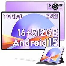 Tablet UXD A5 Android 15, Pantalla IPS de 10,1", 16GB+512GB (ampliable hasta 1TB), 4G LTE/WiFi, Octa-Core, 6000mAh, con Teclado, Ratón, Lápiz, Funda y más - Morado - Ver 8