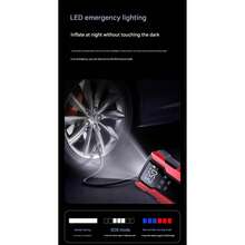 1pc New Grey/Red Outdoor Spark Starter & Power Bank, Emergency Jump Starter & Air Compressor, Portable Car Jump Starter