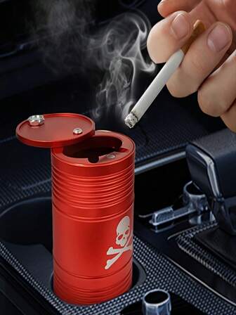 Aluminum Alloy Car Ashtray, Creative Car Ashtray, Brand Ashtray For Home And Office