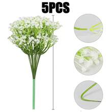 100支仿真满天星花，假满天星，玫瑰满天星仿真花，满天星盆栽，满天星花，满天星仿真花束，适用于婚礼新娘捧花、家居装饰、婚礼派对家居装饰DIY配件、情人节、礼物、毕业典礼 - 塑料花！圣诞家居装饰 - 綠色 - 查看 14