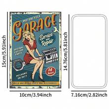 50 件复古工业风格汽车墙面艺术套装美学明信片，怀旧经典小海报墙拼贴套件，适用于房间家居装饰、青少年宿舍照片墙展示