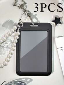 حامل بطاقات أسود مع تعليقات نجمة وخرز مزيف، يمكن استخدامه كزينة للحقيبة أو كسلسلة مفاتيح أو لحفظ بطاقات الهوية وبطاقات العضوية والصور وبطاقات العنوان، وكغلاف واقي. مناسب للاستخدام اليومي أو للزينة أو كهدية لأصدقائك وعائلتك وأحبائك في مناسبات مثل عيد الحب وعيد الميلاد وعيد الأم وبداية العام الدراسي - متعدد الألوان - مشاهدة 16