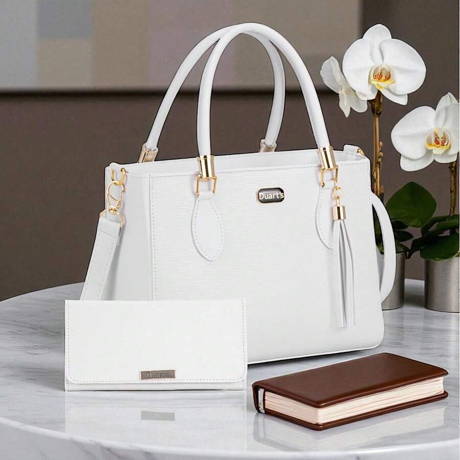 Duart's Women's Lorena Bag With Classic Wallet Ideal For Everyday Life - trắng - Xem 1
