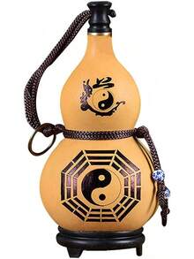 OPENDOOR Natural Wine Gourd, Outdoor Portable Water Bottle, Water, Wine,Medicine Gourd (9.5 Tall) - 1 - View 1