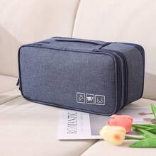 Travel Packing Organizer - Lightweight Oxford Fabric Zipper Storage Bag For Underwear, Socks & Accessories, Compact Multi-Compartment Solution, Purple, Ideal For Luggage & Suitcases, Packing Cube|Versatile Packing Solution|Durable Zipper Closure, Travel Bag Bag For School School Accessories School Stuff