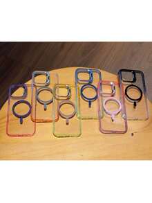 Étui de protection magnétique transparent pour objectif d'appareil photo, fin et épais, style business élégant, compatible avec iPhone 13/14/15/16/17 Pro Max.