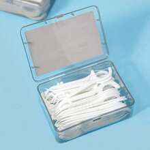 Plastic Toothpicks And Floss Disposable Dental Care Tool Smooth High Tension Floss Effectively Cleans Between Teeth Removes Food Particles Essential For Oral Hygiene