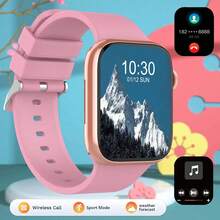 1.83 英寸全触摸屏多功能户外运动智能手表，支持无线通话和短信、计步器、健身追踪器，男女皆宜的礼物，兼容 Android 和 IOS