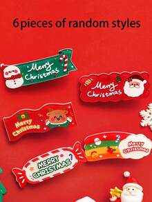 5 قطع من دبابيس شعر كيوت بشكل حلوى عيد الميلاد، تتميز بعناصر عيد الميلاد مثل بابا نويل وشجرة عيد الميلاد والرجل الثلجي والغزلان والأجراس والحلوى والفيونكات، دبابيس أكريليك كرتونية، دبابيس شعر جانبية، هدايا عيد الميلاد، أغطية رأس عيد الميلاد، ديكورات عيد الميلاد 2025، أدوات تصوير للاحتفالات، هدايا عيد الميلاد، زينة عيد الميلاد، ديكورات حفلات، عيد الميلاد للعائلات، للاستخدام خلال عيد الميلاد.