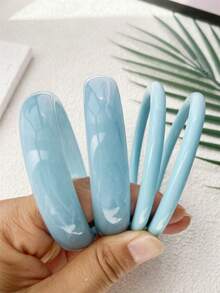 4pcs Vintage Resin Multicolor Acrylic Bangle Bracelets For Women, Fashion & Versatile Daily Wear (Please Note That The Patterns Are Randomly Crafted, So There May Be Slight Differences In Color And Luster. Our Factory Will Pay Special Attention To This In Future Production.) - Multicolor 4-piece Bracelet - View 34