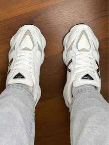 Unisex White Casual Chunky Sneakers - Modern, Stylish And Versatile - 白色 - 查看 2