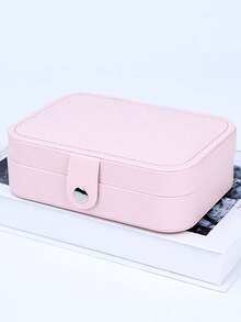 1 Piece Exquisite Simple Jewelry Box Storage Box, PU Leather Jewelry Storage Box Portable Suitable For Earrings, Bracelets And Rings, Mother's Day, Valentine's Day Gifts - The Best Gift Jewelry Display And Packaging Supplies - Multicolor-upgraded - View 14