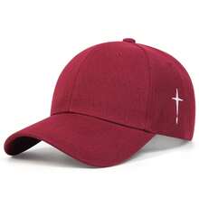 1Piece Men Side Cross Embroidered Baseball Hat Outdoor Adjustable Sunscreen Leisure Hat Spring Autumn Travel Tourism Beach Vacation - Nhiều màu - Xem 10