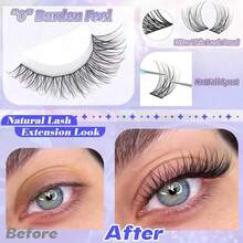 14rows/168pcs Eyelash Cluster Waterproof Mink, Natural Soft Curl Eyelashes,10-16mm Mixed 0.07mm C/D Natura Lashes , Lightweight DIY Lashes For Natural To Dramatic Makeup, Suitable For Daily Use And Events - D - 查看 3