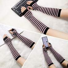 Bienvenu Punk Gothic Rock Long Arm Warmer Fingerless Gloves{"Color_name":""} - Nhiều màu10 - Xem 6