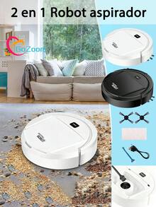 1 Piece Robot Vacuum Cleaner, Can Clean From Hard Floors To Medium-Thick Carpets, Super Suction, Ultra-Thin And Quiet, Built-In Memory Function, Multiple Cleaning Modes, 3 Cleaning Modes. Best For Removing Pet Hair, Food Crumbs, Water On The Floor - A Good Helper For Home Cleaning. - 白色 - 查看 1