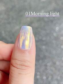 6 Colors/Set Powder Nail Glitter - Holographic Donut Effect, Suitable For Professional Manicure, Easy To Use, Ideal For DIY Nail Art - Multicolor - View 2