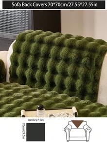 1 件秋冬毛绒加厚保暖沙发垫套，现代简约防滑沙发座垫，防尘可洗沙发套，绿色清新柔软，宠物友好，适合卧室、办公室、客厅的 L 型和 1/2/3/4 座沙发 - 綠色 - 查看 17
