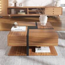 Coffee Tables - Natural + Particle Board - View 7