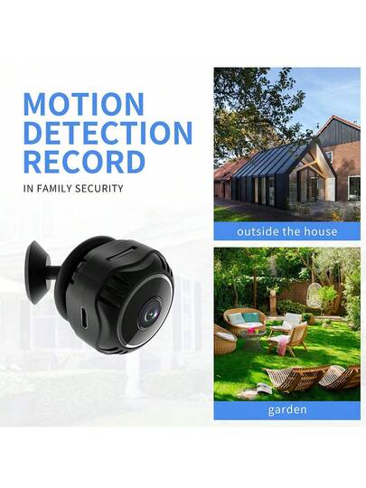 1pc Round Mini Security Camera Wireless Hidden WiFi Camera, 1080P Night Vision Function, Convenient Installation Of Magnetic Attraction, Motion Detection, 360 Adjustment, Home, Outdoor Indoor Environment, Good Choice s. view 10