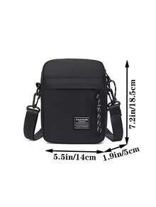 便携式男士单肩包、斜挎包、男士包、迷你斜挎包、休闲斜挎包、小型节日背包 - 彩色 - 查看 2