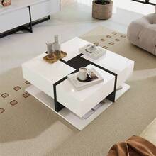 Coffee Tables - White + Particle Board - View 5