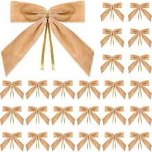 24 pezzi - Fiocchi in nastro, fiocchi in velluto, fiocchi, fiocchi in raso adesivi, confezioni regalo, piccoli fiocchi in nastro, nastri biadesivi per artigianato, torte, spuntino, borse, decorazioni per matrimoni, spose, San Valentino - Multicolore - Visualizzare 9