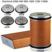 Professional Knife Sharpener Set - Includes Diamond Sharpening Stone, Magnetic Knife Holder, And 15°/20° Angle Guides, Suitable For Kitchen Knives