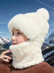 Warme Winteraccessoires für Jungen und Mädchen; einfaches, einfarbiges Design, das sich leicht zu jedem Outfit kombinieren lässt.