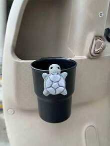 Car Cup Holder Storage Large Capacity Car Trash Can Front/Rear Organizer Box, Cup Holder Storage Bin For Car Interior